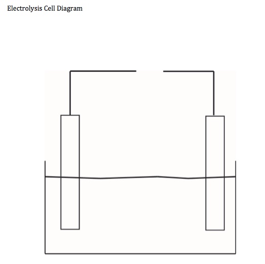 Electrolysis diagram student activity blank